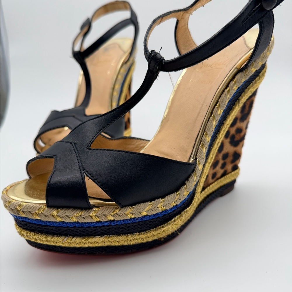 Christian Louboutin (Rare) Trotolita Leopard Print